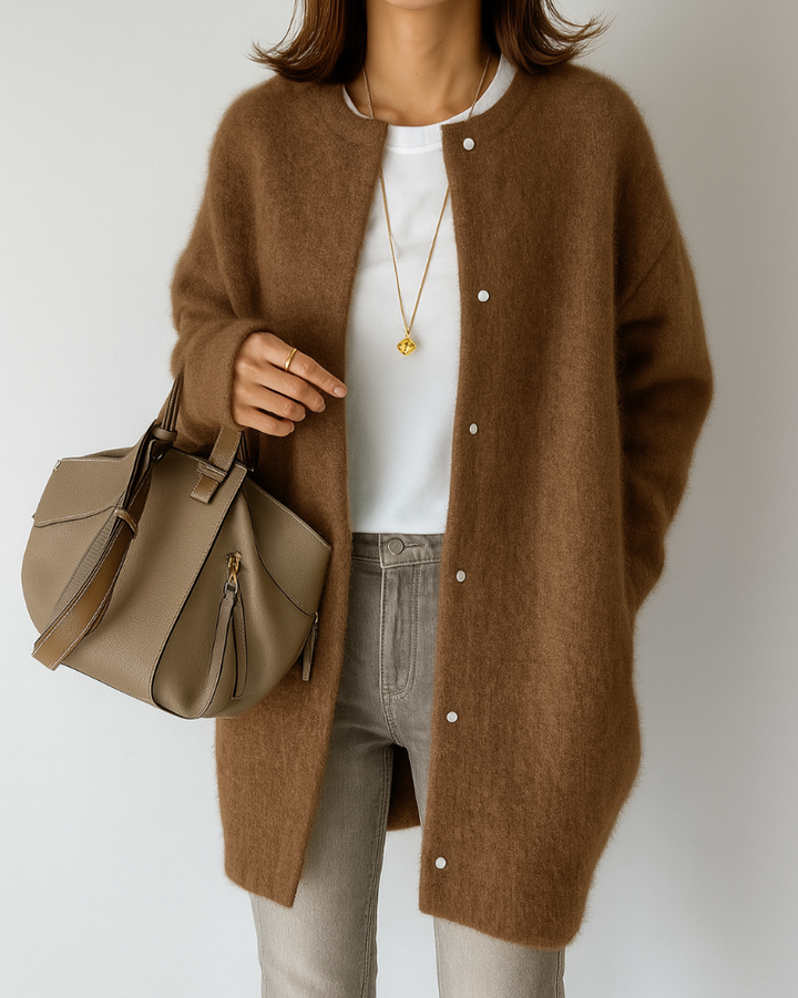 Women’s Cozy Minimal Soft Knitted Jacket