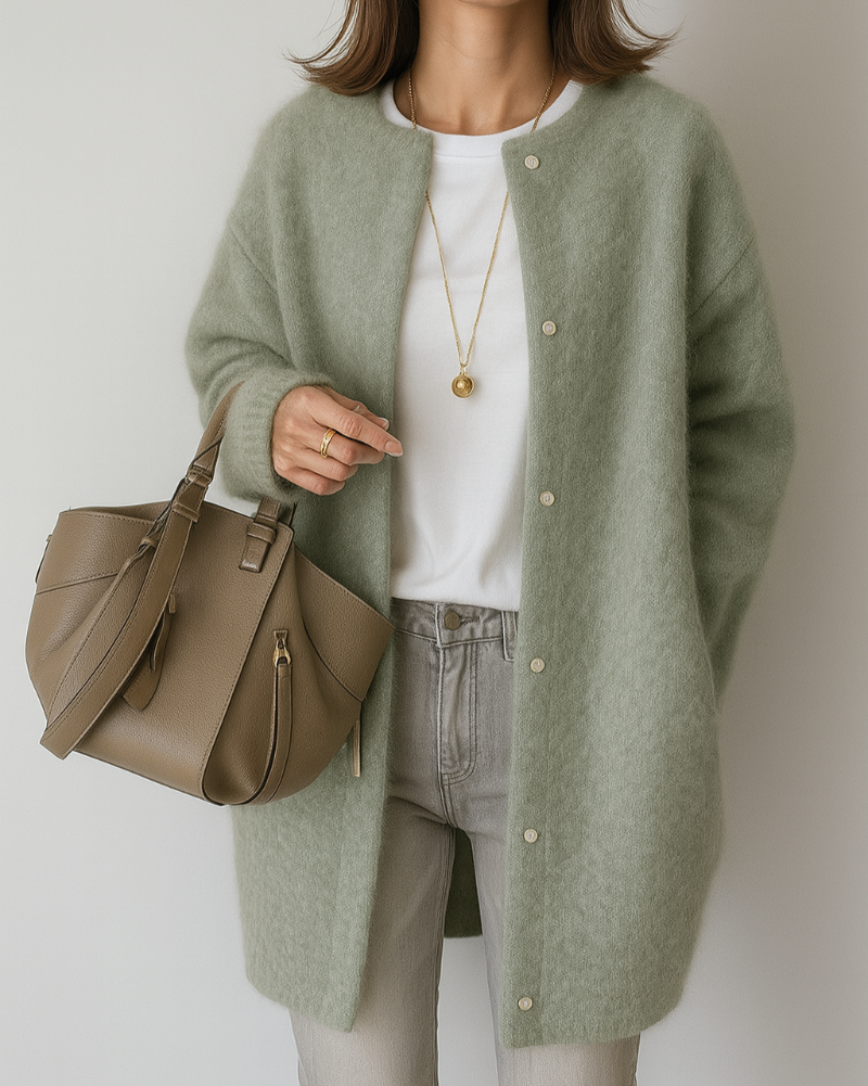 Women’s Cozy Minimal Soft Knitted Jacket