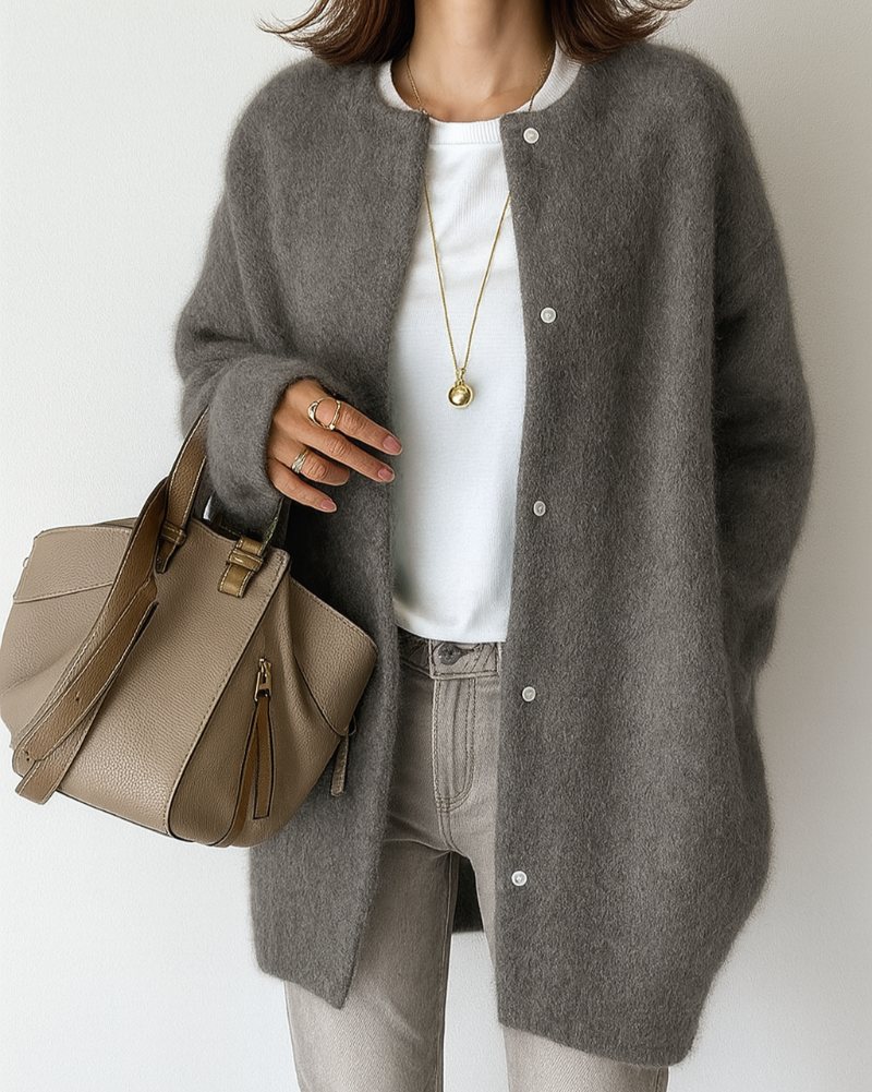 Women’s Cozy Minimal Soft Knitted Jacket