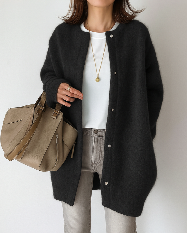 Women’s Cozy Minimal Soft Knitted Jacket