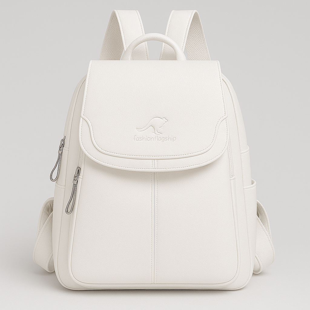 Anti-Theft Leather Backpack for Stylish Women