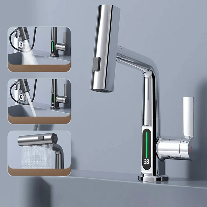 Flexible LED Faucet for Kitchen & Bathroom