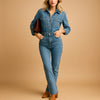 Women's Denim Jumpsuit