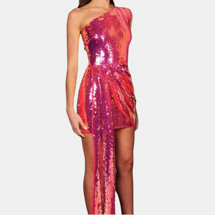 Elisa – Luxe Mini Dress with Sequins for a Radiant and Elegant Look