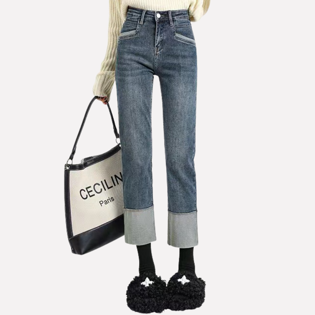 Women’s High‑Waisted Wide Leg Jeans