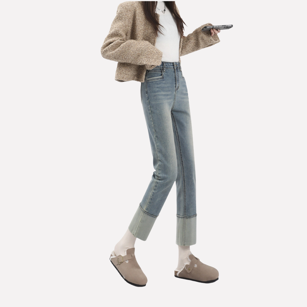 Women’s High‑Waisted Wide Leg Jeans