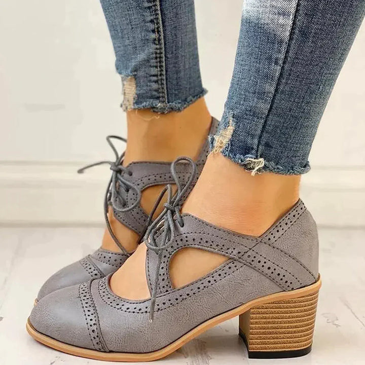 Brogue Heeled Boots for Women