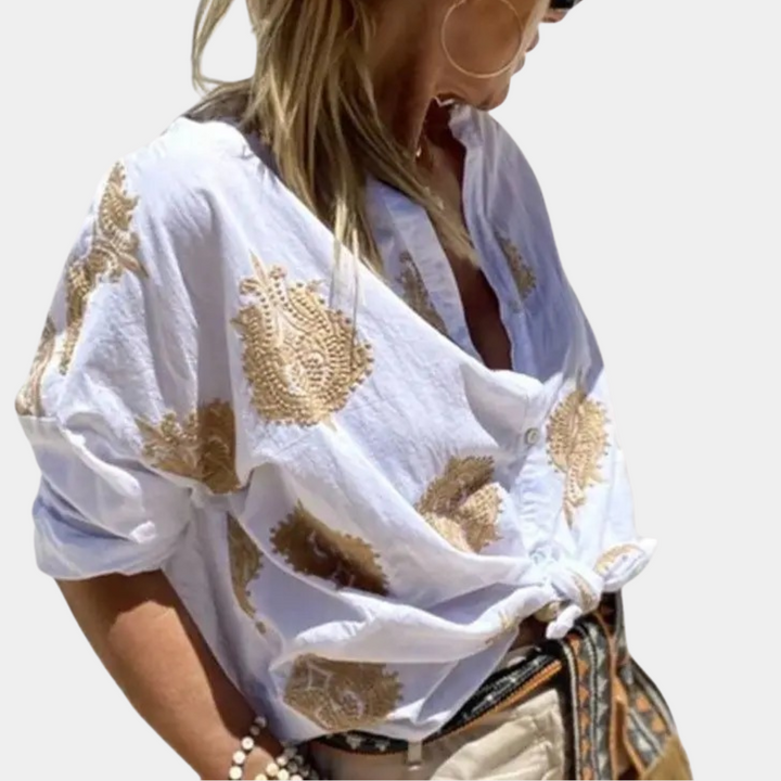 Noor Top in Cocoa