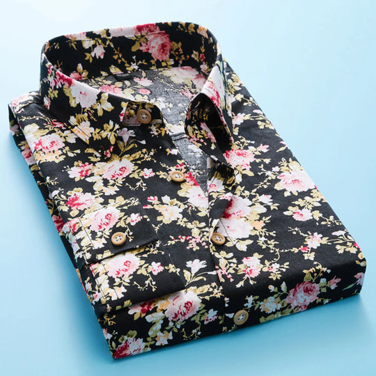 Men's Trendy Floral Shirt