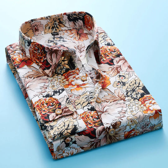 Men's Trendy Floral Shirt