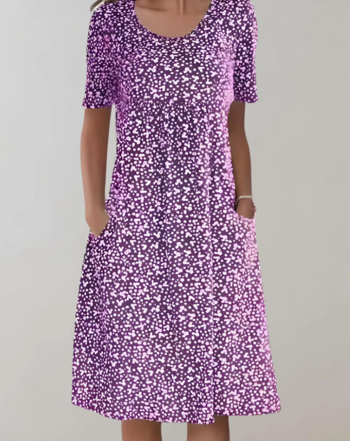 Women’s Lightweight V Neck Casual Dress