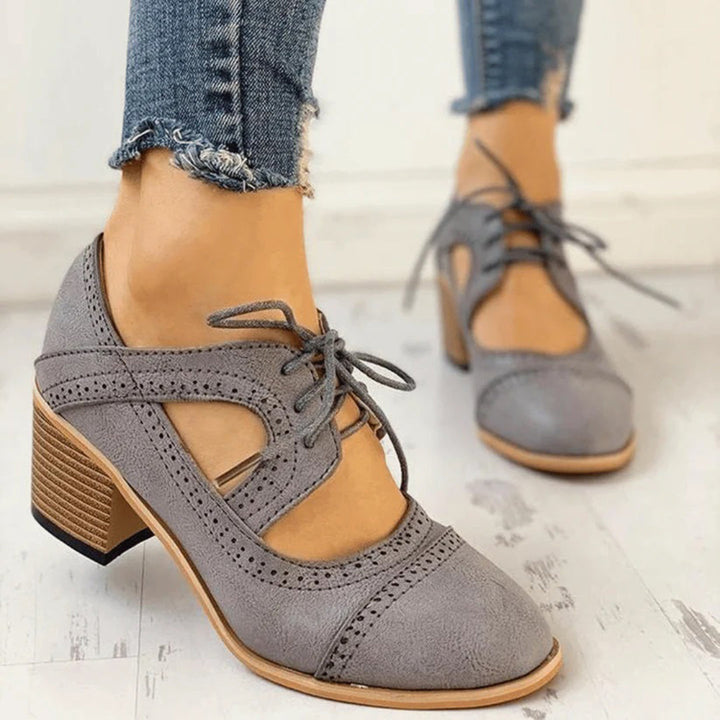 Brogue Heeled Boots for Women
