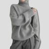 Women's Thick Fine wool-Like Winter Sweater with High Collar