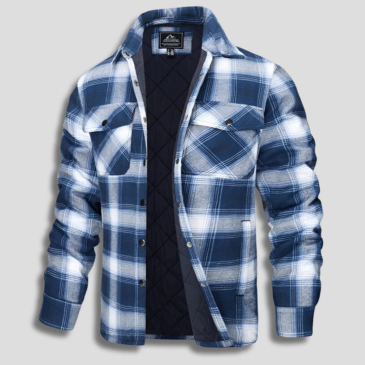 Cotton Checked Flannel Lumberjack Shirt