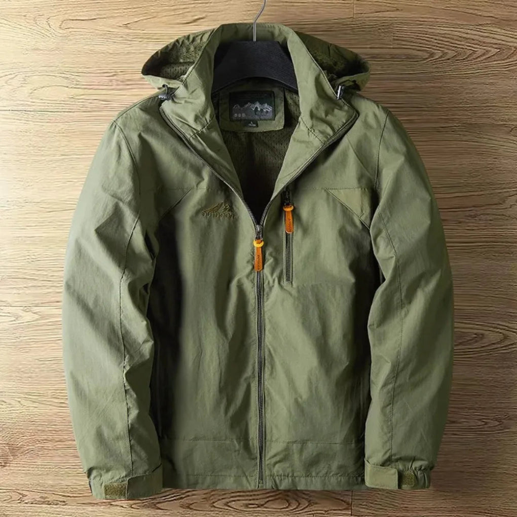Men’s Waterproof Breathable Outdoor Jacket with Hood
