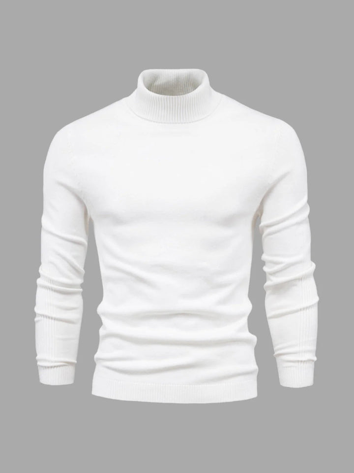 Men's Turtleneck Sweater – Washable and Versatile