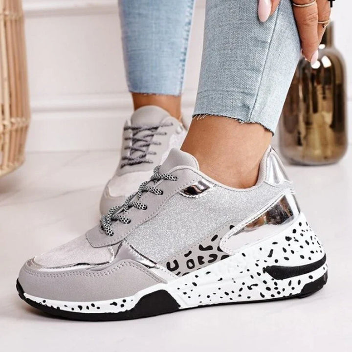 Women's Orthopedic Sneakers with Print and Supportive Footbed