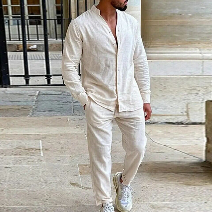 Men’s Linen Blend Casual Shirt