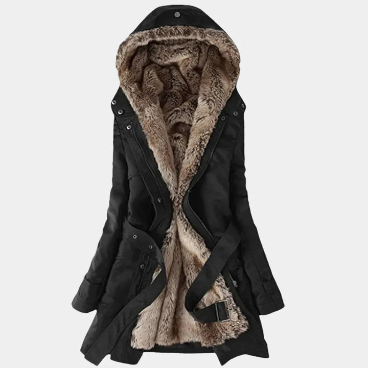 Elegant Women’s Parka with Faux Fur Lining