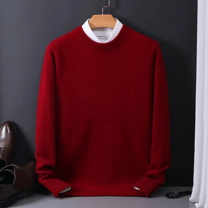 Classic Cashmere-Blend Men's Pullover