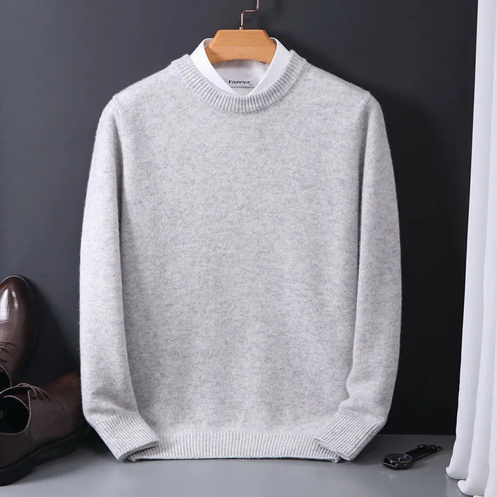 Classic Cashmere-Blend Men's Pullover