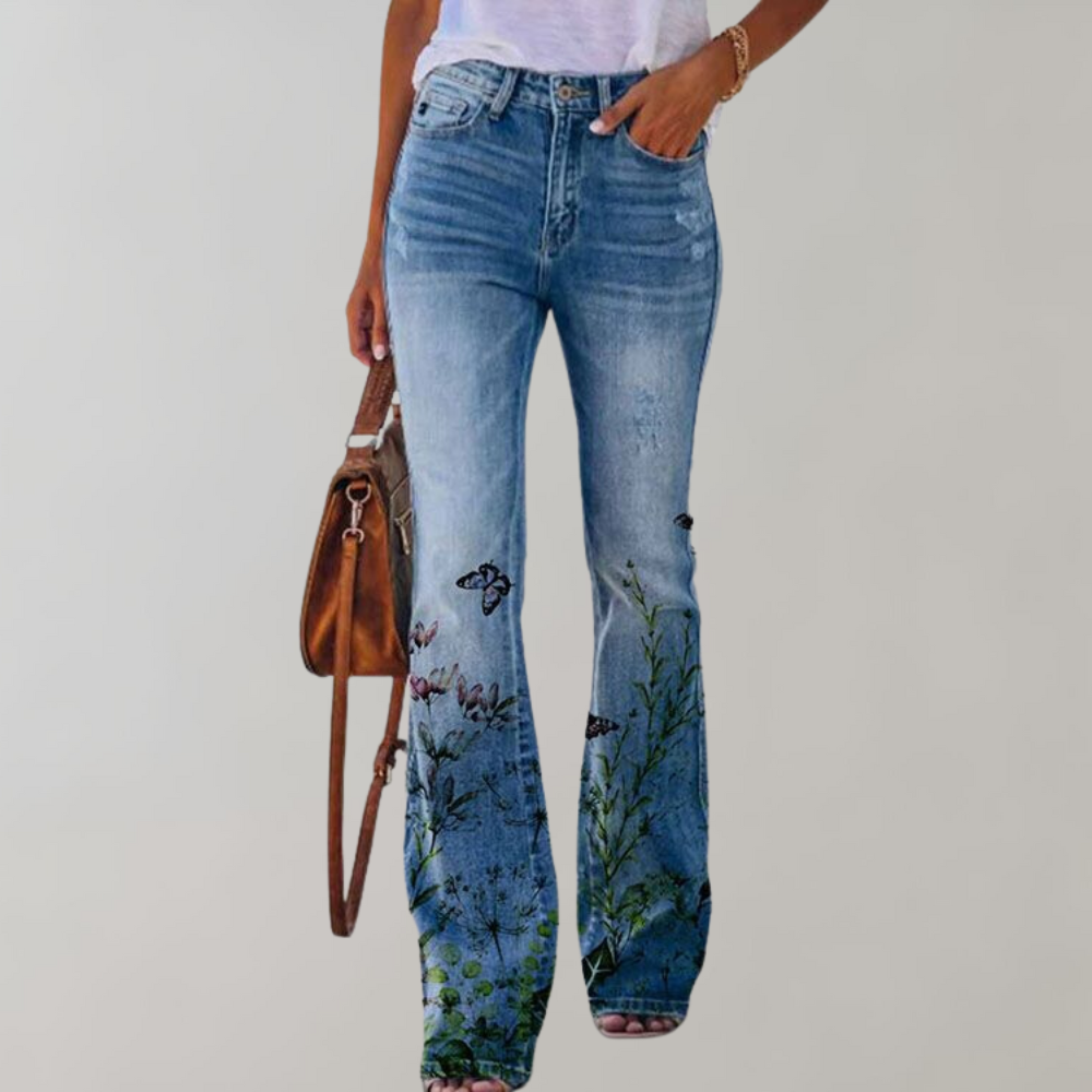 Flare Designed Denim Pants for Women