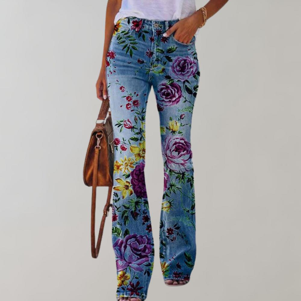 Flare Designed Denim Pants for Women