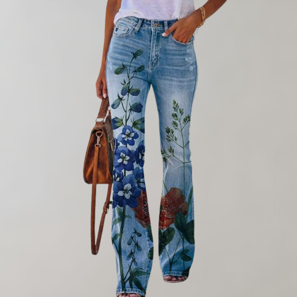 Flare Designed Denim Pants for Women