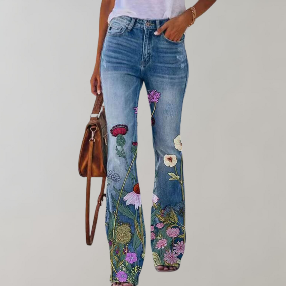 Flare Designed Denim Pants for Women
