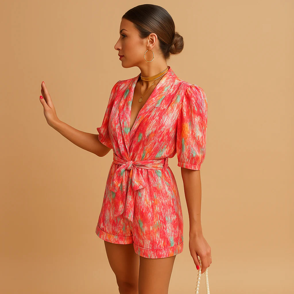 Playful Summer Look with Puff Sleeves