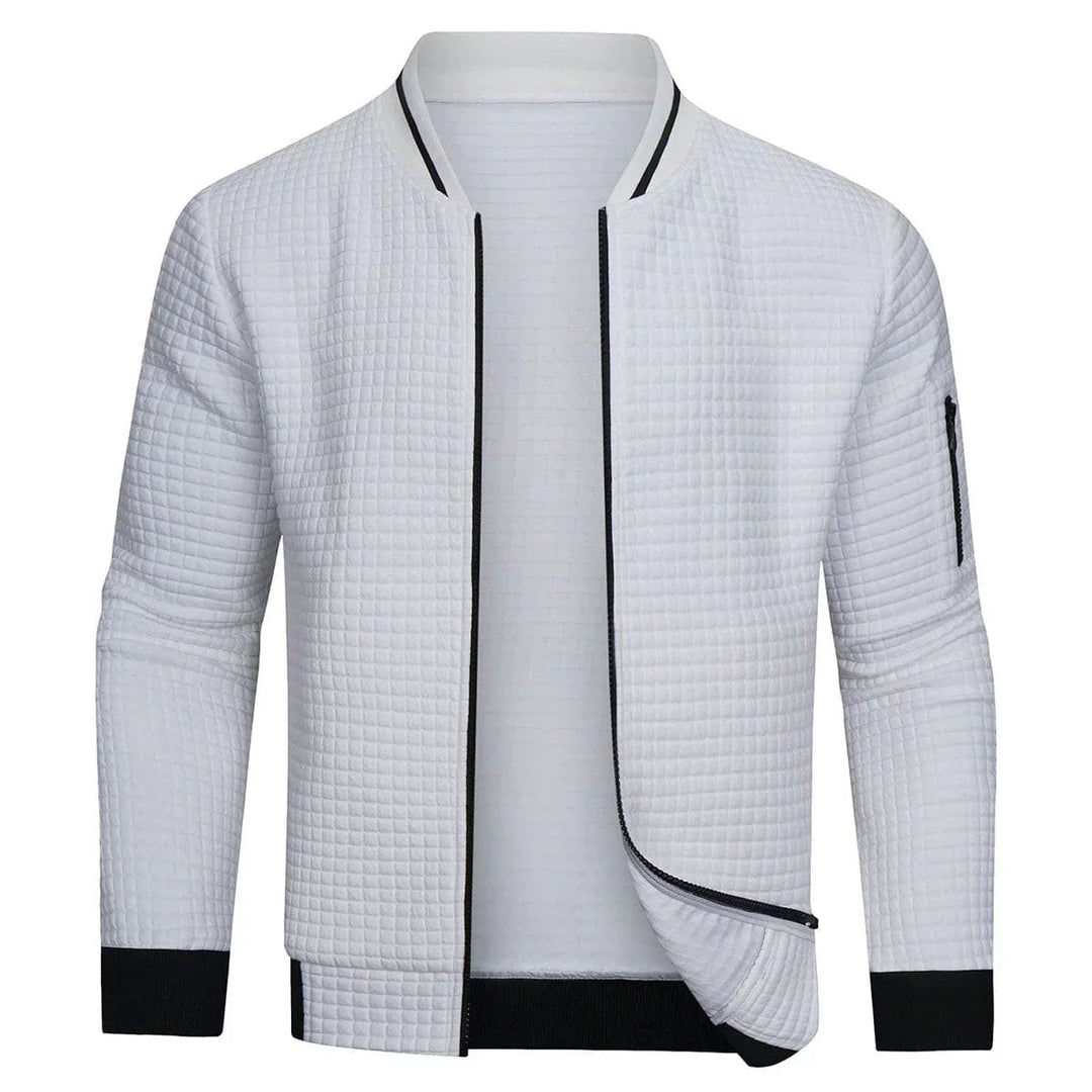 Comfortable and Warm Men's Zip-Up Sweater