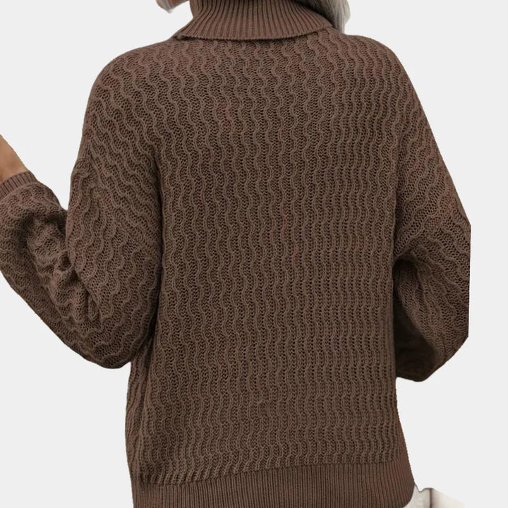 Classic Argyle Turtleneck Sweater