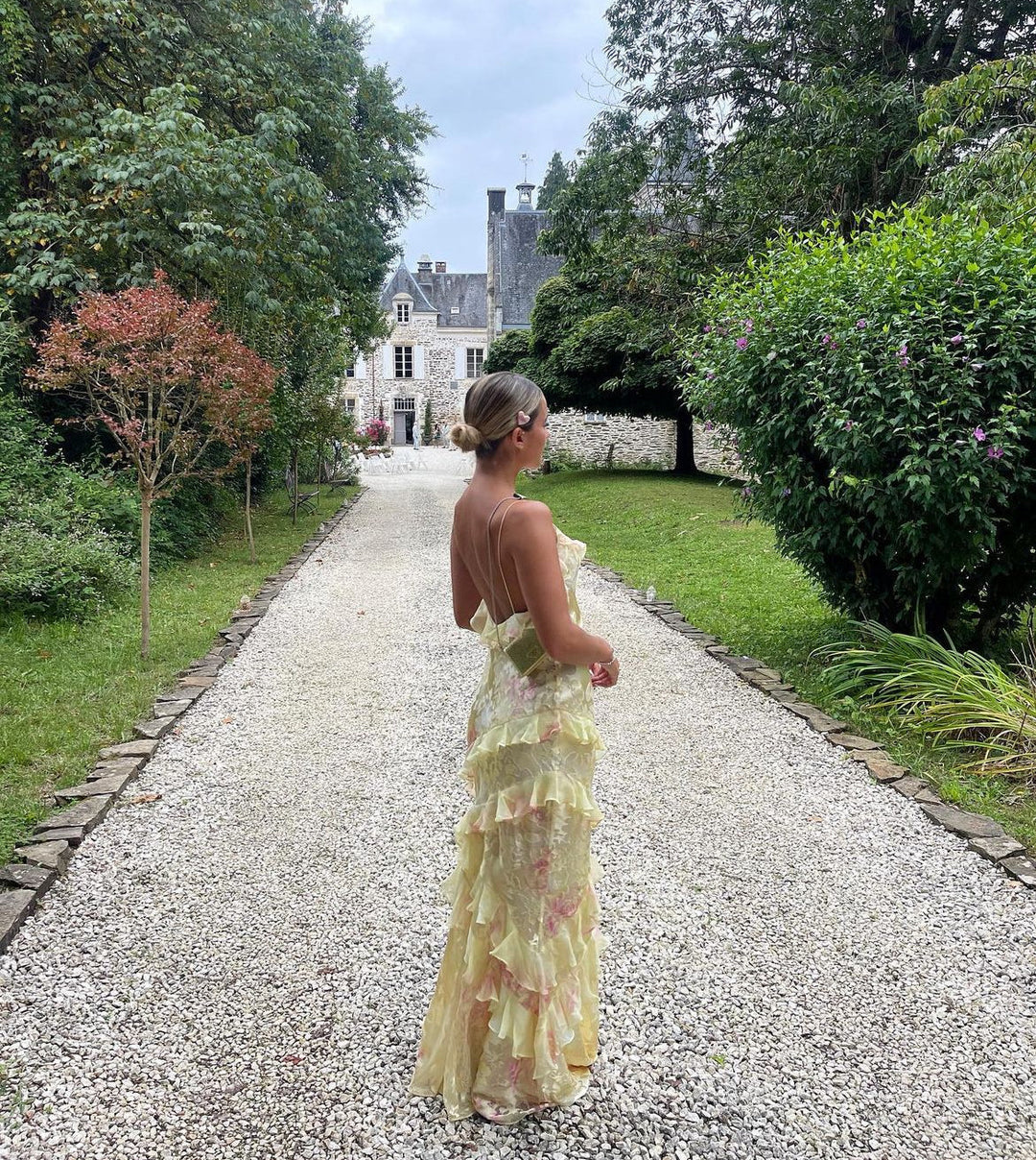 Women's Ruffle Maxi Dress Graceful & Romantic