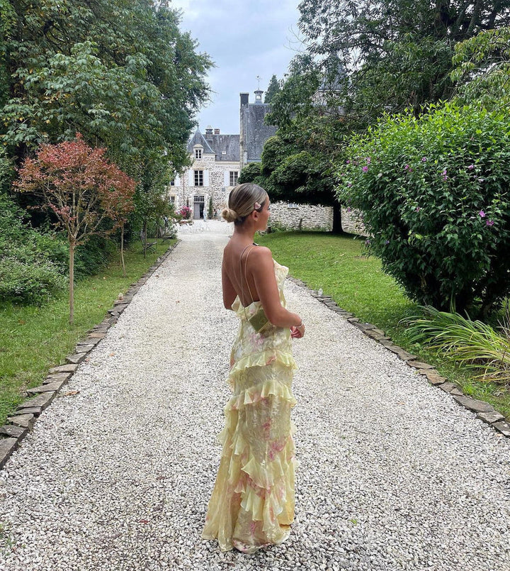 Women's Ruffle Maxi Dress Graceful & Romantic