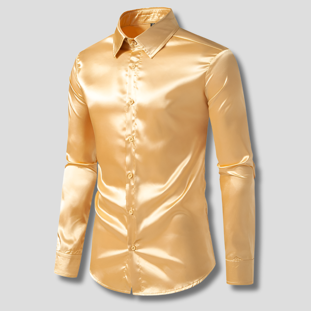 Men's Shiny Business-Style Shirt