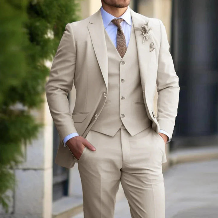 Brecken Elegant 3-Piece Suit for Men – Timeless Sophistication for Every Occasion