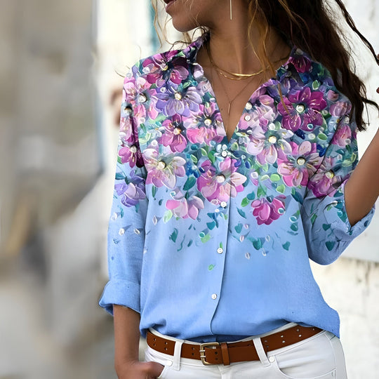 Trista – Women's Casual Patterned Blouse | Effortless Style