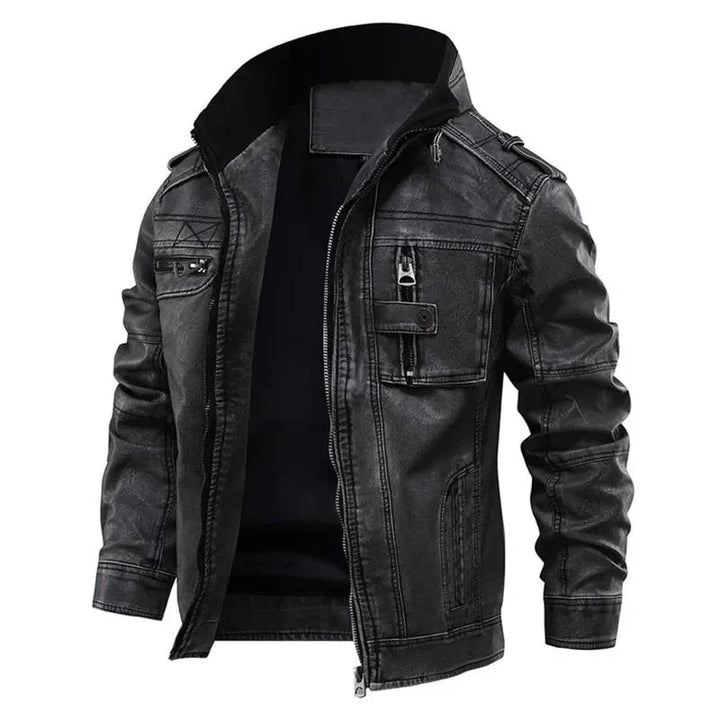 Black Leather Jacket for Men