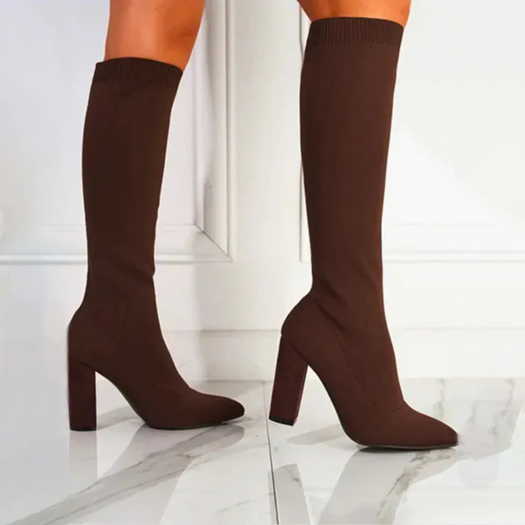 Women's Knee-High Stretch Boots Effortless Elegance with Everyday Comfort