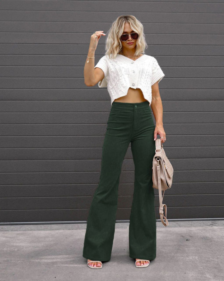 Women's Trendy Corduroy Flare Pants