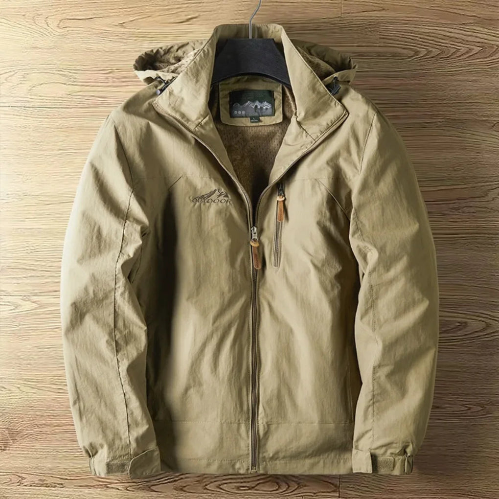 Men’s Waterproof Breathable Outdoor Jacket with Hood