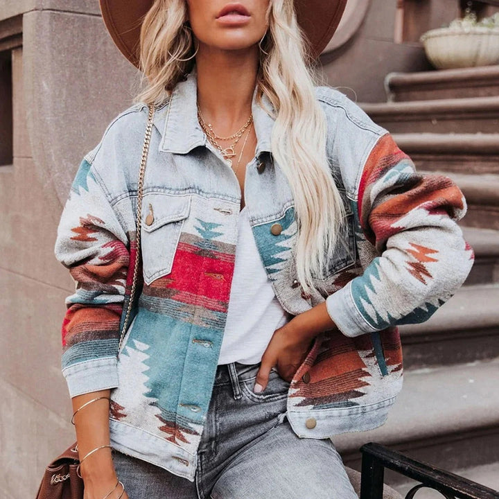Retro Denim Jacket for Women