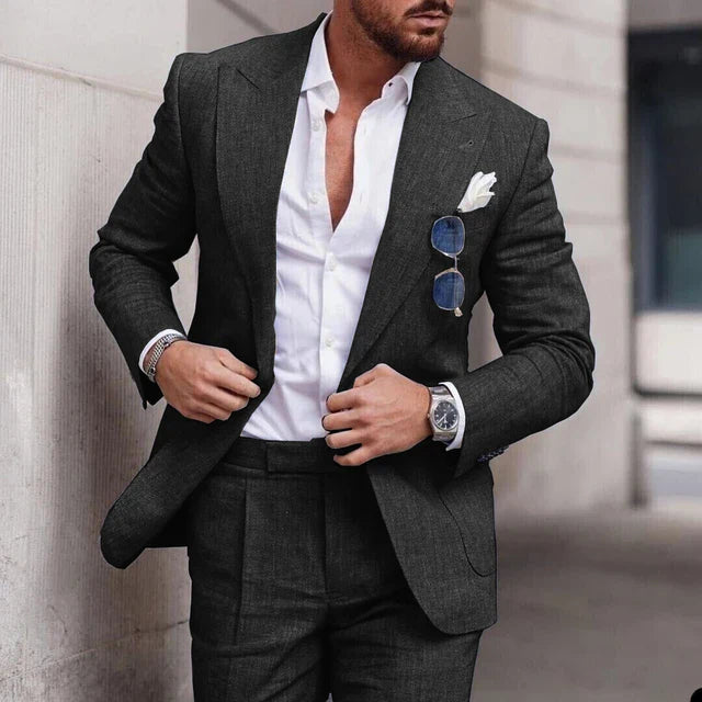 Men’s Linen Wedding Suit Lightweight & Elegant