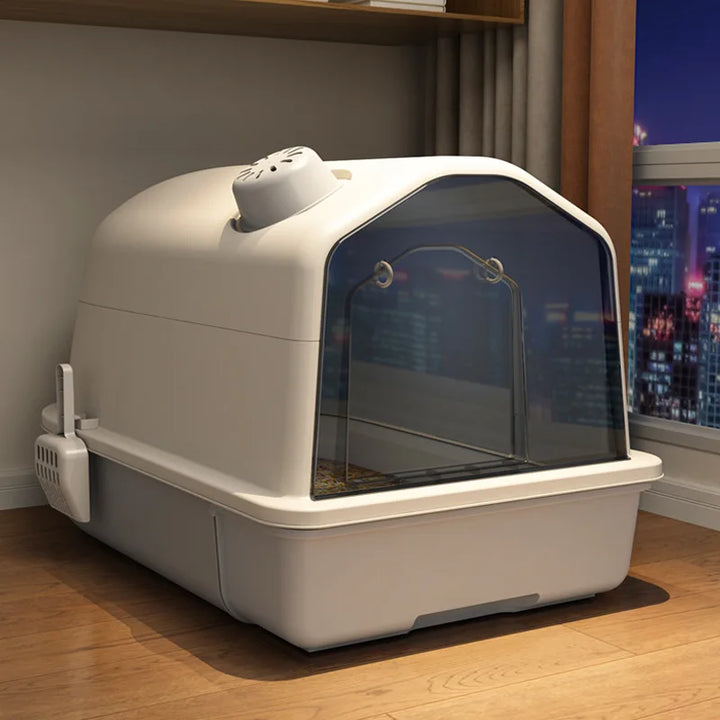 Litter Box Spacious & Odor-Free Comfort for Your Cat