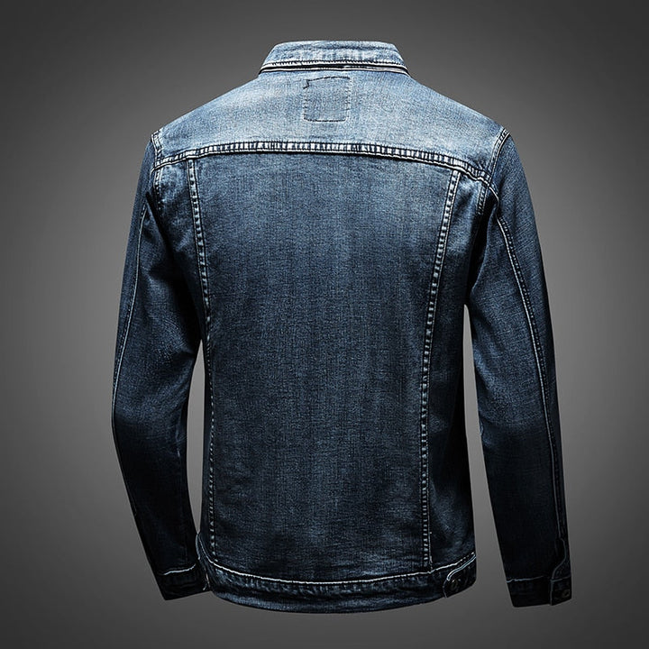 Urban Edge — Classic Denim Meets Biker Attitude