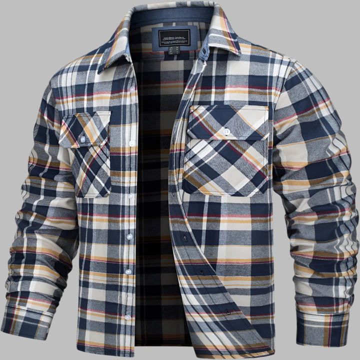 Cotton Checked Flannel Lumberjack Shirt