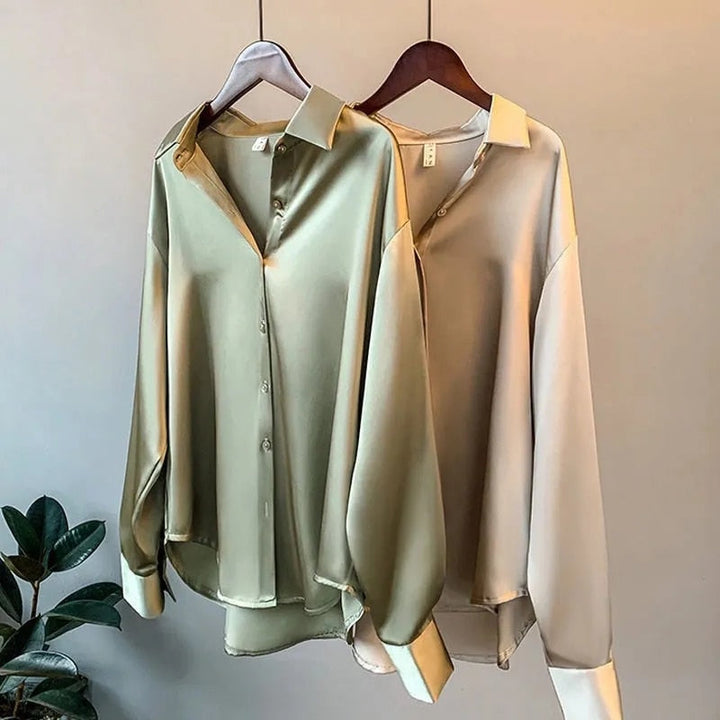 Lana | - Women's vintage silk shirt blouse