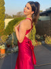 Women's Evening Gown Sleeveless Halter Neck