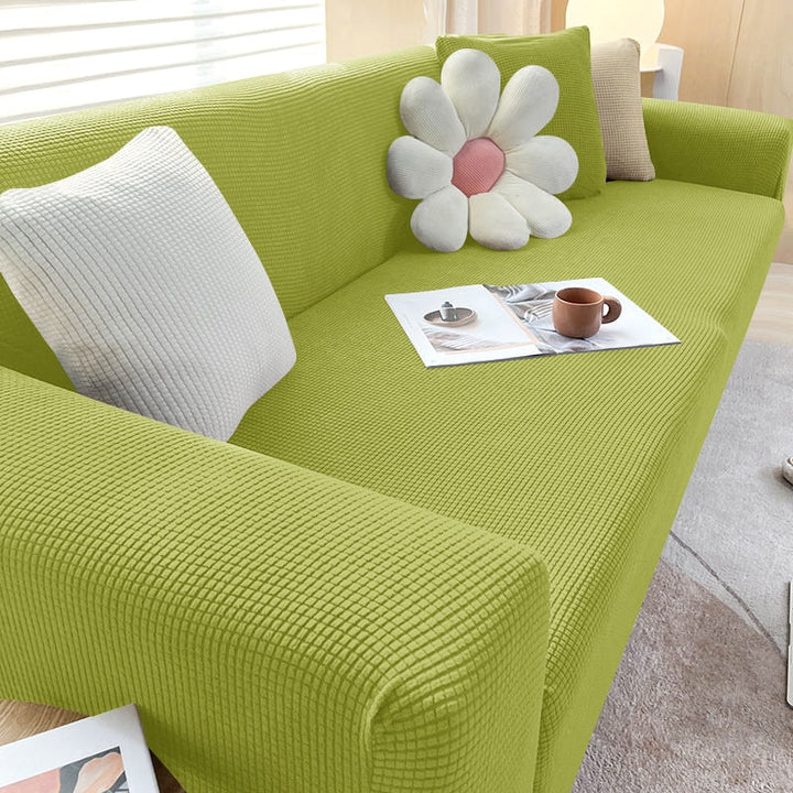 Textured Stretch Sofa Cover Non-Slip Sofa Protector