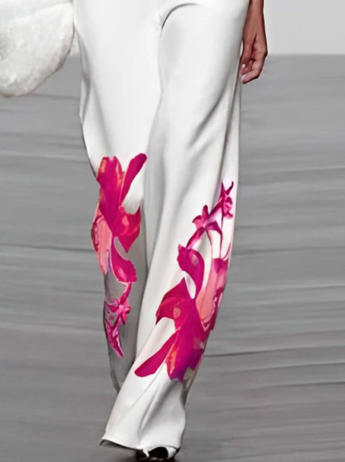 Women's Two-Piece Outfit Bold Floral Design